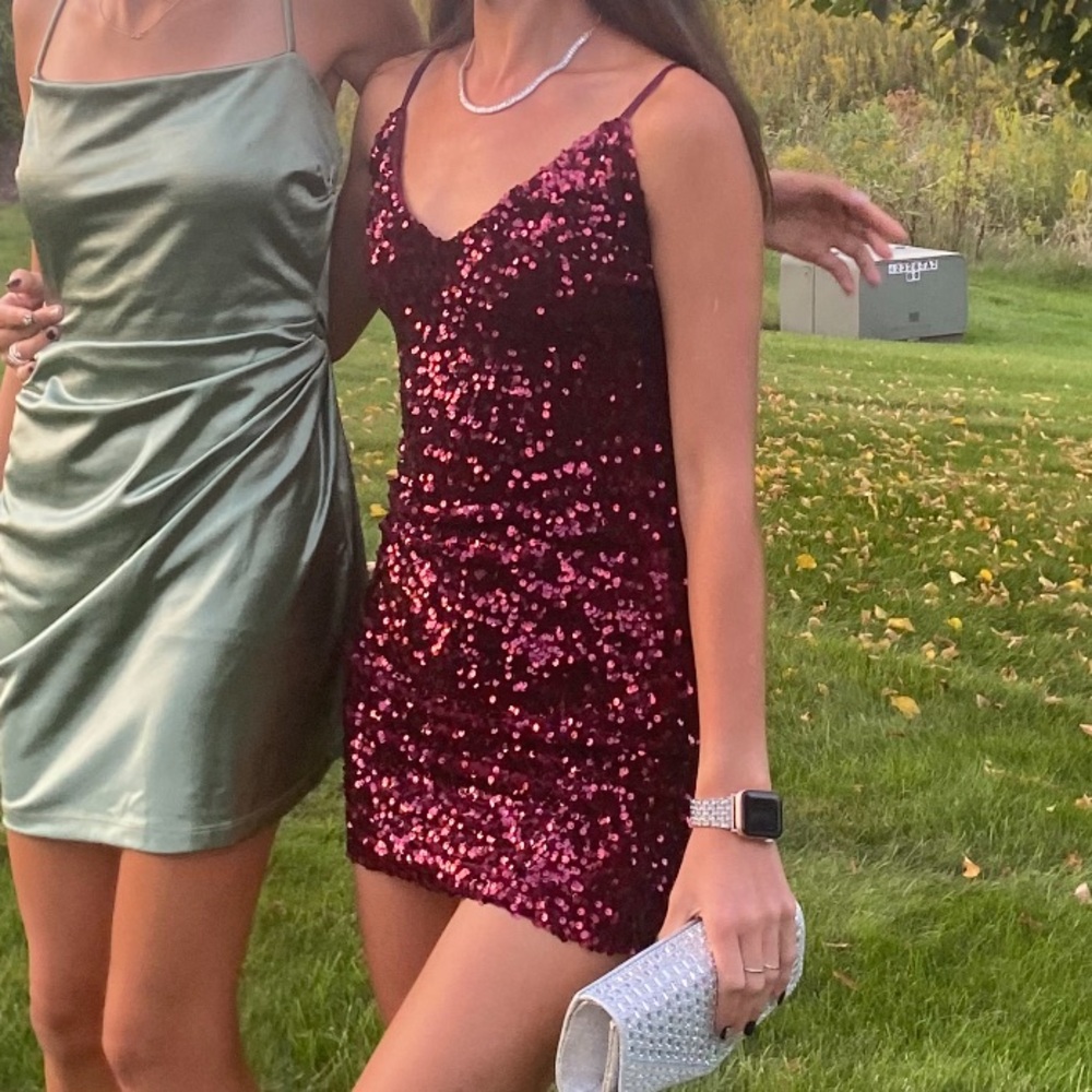 Kathy Iridescent Sequin Mini Dress - Picture 4 of 6